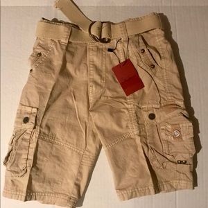 Boys cargo khaki shorts Size 7